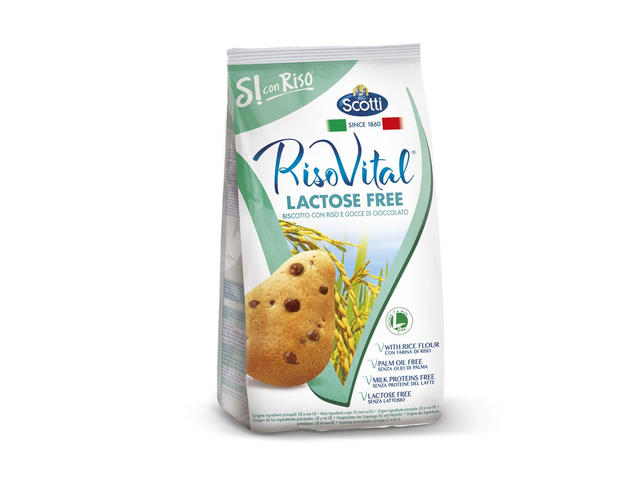 Biscuiti RisoVital cu faina din orez si bucati de ciocolata, 350 g