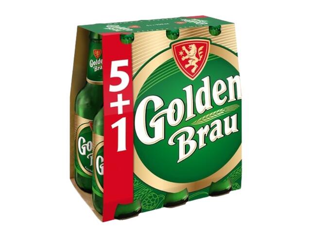 Bere Blonda Golden Brau Sticla 6X330Ml (5+1)