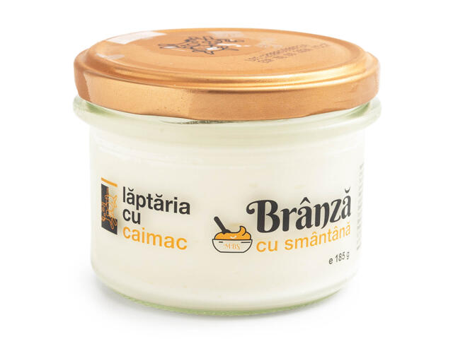 Branza Cu Smantana Laptaria Cu Caimac 185G