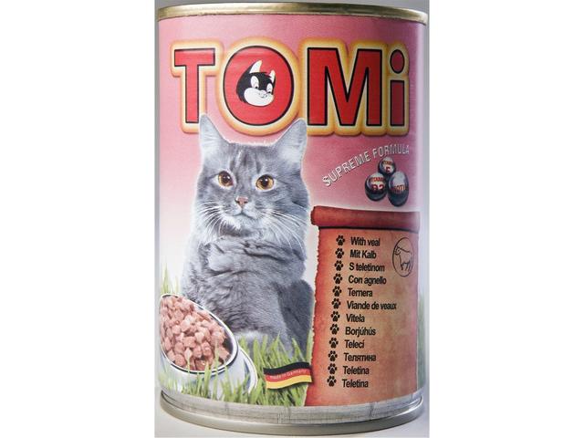 Hrana umeda pentru pisici Tomi cu vitel 400 g
