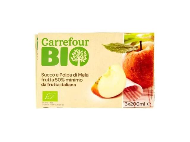 Carrefour Bio Suc de mere  3 x 0.2L