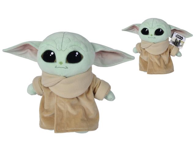 Jucarie plus Star Wars Mandalorian Baby Yoda, 25 cm, Multicolor