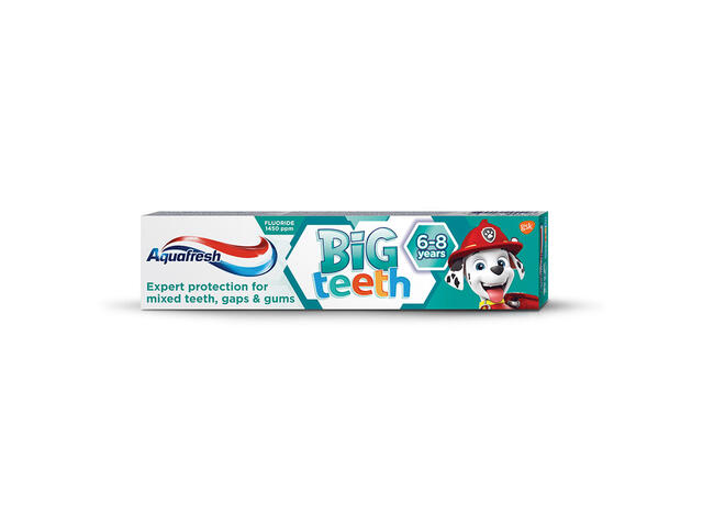 Pasta de dinti Aquafresh Big Teeth, 50 ml