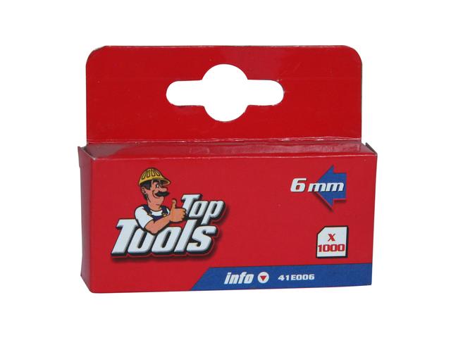 Capse  Topex, pentru tapiterie, de tip J, 6mm, 1000 buc