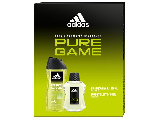 Set Cadou Adidas Male Pure Game 
Apa De Toaleta 100ML + Gel de dus 250ML