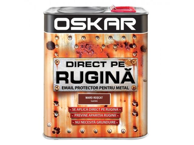 Vopsea  Oskar Direct Pe Rugina, maro roscat, interior/exterior, 2.5 l