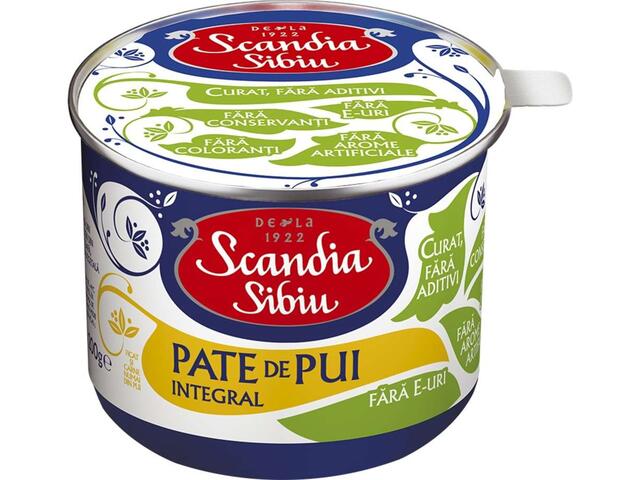 Scandia Sibiu pate de pui integral 200 g