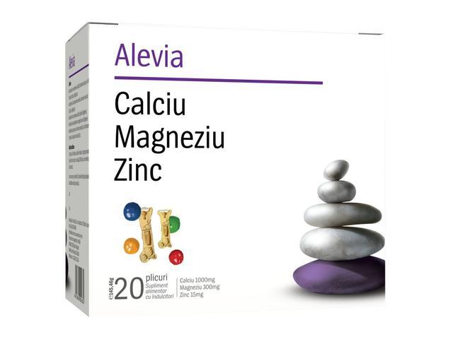 Plicuri Magneziu + Zinc 20 Bucati Alevia