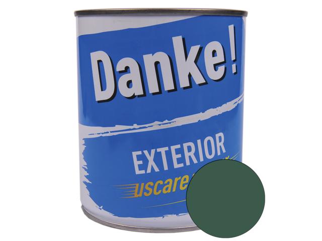 Email Danke uscare rapida, pentru metal, lemn, zidarie, exterior/interior, verde inchis, lucios, 0.75 l