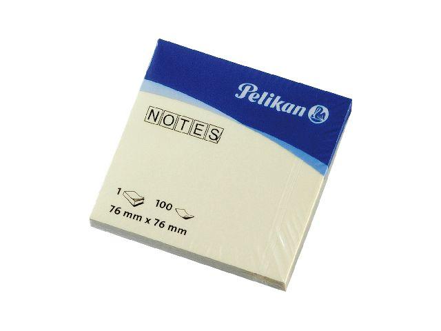 Notite adezive Pelikan, 76x76mm, 100f, galben