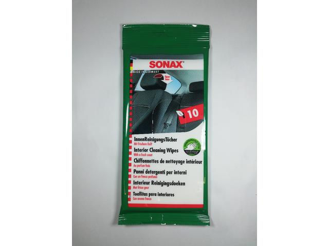 SONAX Servetele umede auto pentru suprafetele interioare, 10 buc