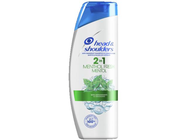 Sampon anti-matreata pentru par gras, Head&Shoulders Menthol 2in1, 400 ML