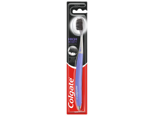 Periuta de dinti cu peri moi Colgate High Density Charcoal