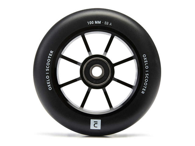 Roată freestyle 100 mm aluminiu și PU 100 mm 85A Negru