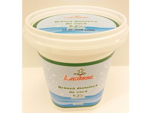 Branza dietetica de vaca 0.2%grasime Lacteea 500g