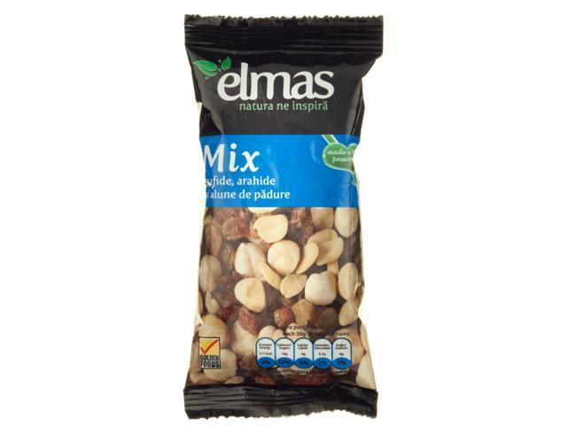 Mix stafide&arahide&alune de padure 50 g Elmas