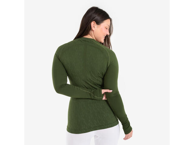 Bluză de fotbal termică fără cusături cu mânecă lungă Keepdry Kaki unisex - S