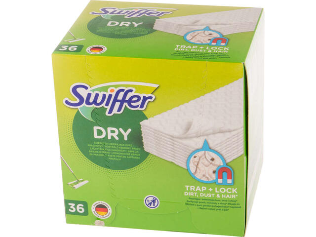 Swiffer lavete uscate pentru captarea prafului de pe pardoseli 36 bucati