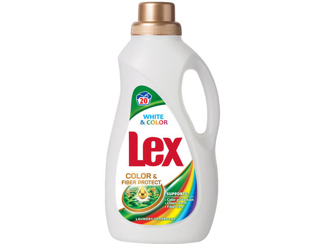 Detergent automat pentru rufe Lex White&Color, 20 spalari, 1.1L