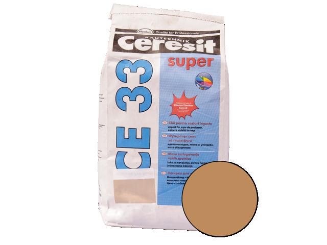 Chit de rosturi gresie si faianta Ceresit CE 33, siena, interior, 2 kg