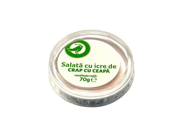 Salata icre de crap cu ceapa Auchan, 70 g