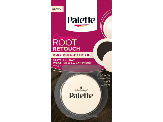 Corector Palette Compact Root Retouch pentru acoperirea instanta a firelor albe, 4-0 Saten, 3 g