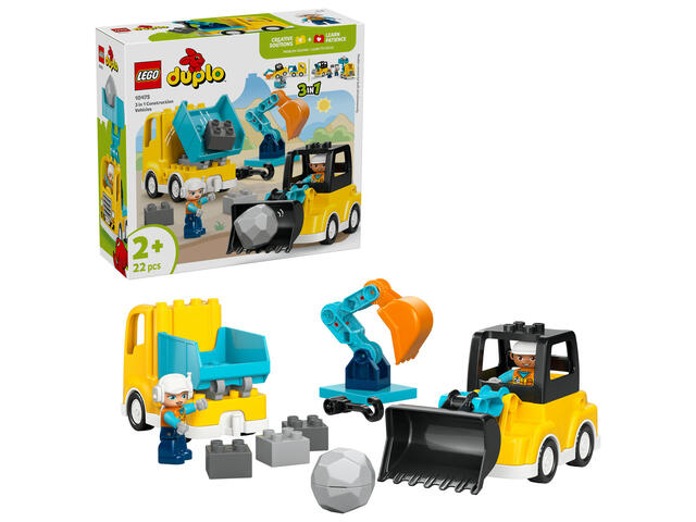 LEGO® DUPLO - Vehicule de constructii 3 in 1 (10475)