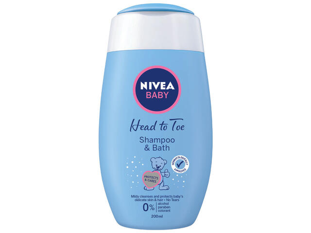 Sampon si gel de dus delicat Nivea Baby 200 ml