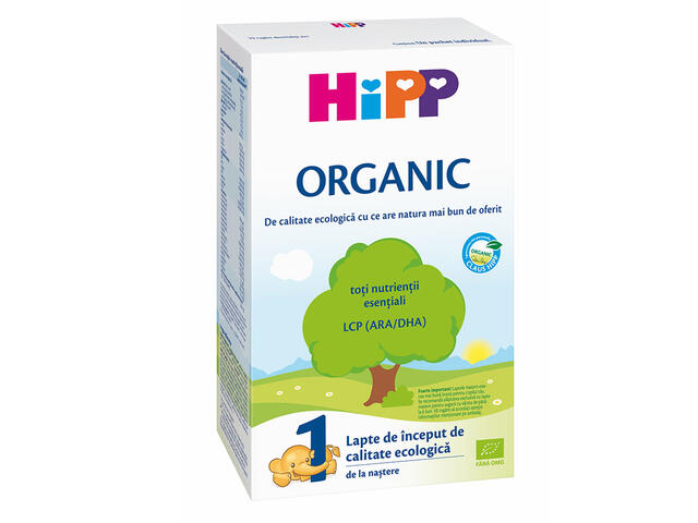 Lapte praf Hipp 1 Organic cu nutrienti esentiali 300g