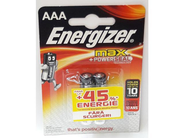 Set 2 baterii Energizer Alcaline MAX R03/AAA