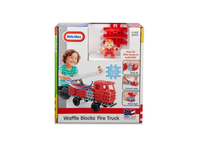 Little Tikes-Set constructie, Masina pompieri, 76pcs