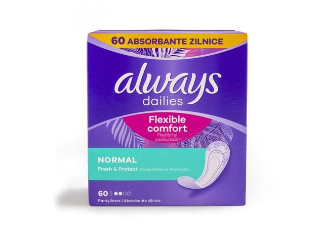 Absorbante zilnice Always Dailies Fresh, 60 buc