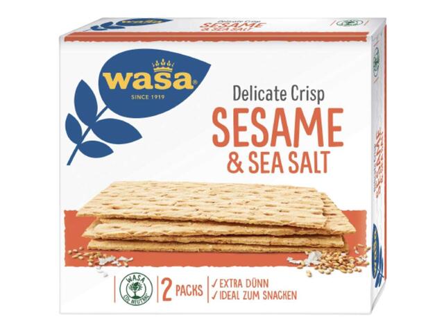 Wasa Delicate Crisp susan si sare de mare 190 g