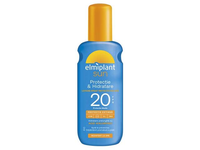 Elmiplant Lotiune Spray Pentru Protectie Solara Spf20 200Ml