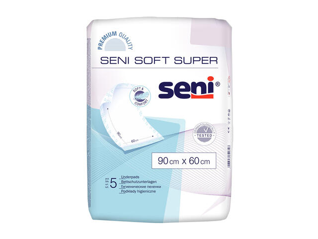 Protectii pat Seni Soft 90x60cm, 5 bucati