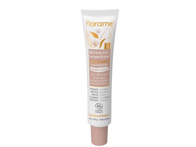 BB Cream 5 in 1 Medium BIO 40ml, FLORAME