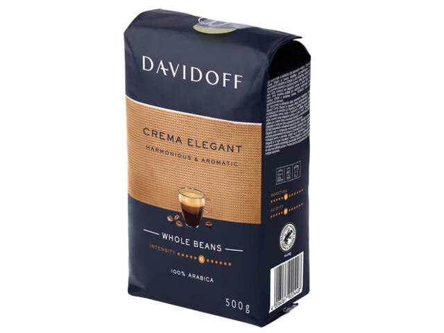 Cafea boabe Davidoff Crema Elegant Arabica, 500 g