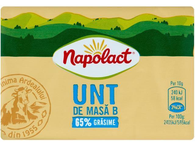 Napolact unt de masa categoria B 65% grasime 200 g