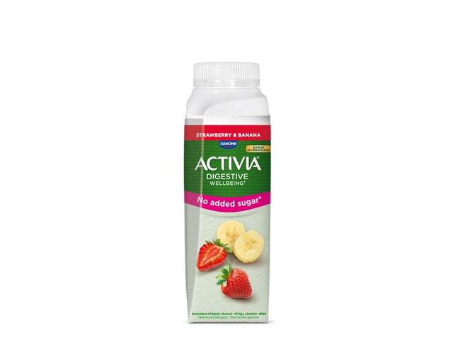 Activia De Baut Fza Cu Banane Si Capsuni 250G