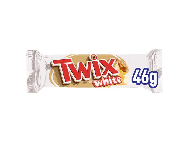 Twix baton cu biscuit si caramel invelit in ciocolata alba 46g