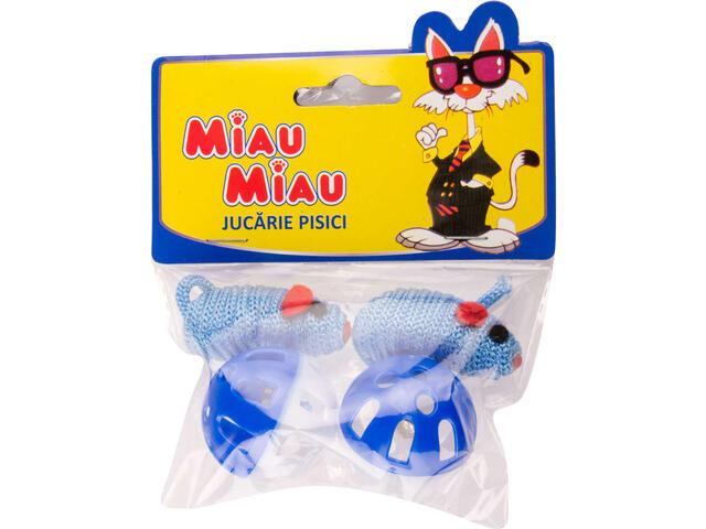 Miau Miau set 4 jucarii pisica