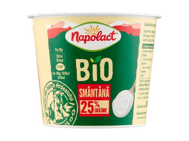 Napolact Bio smantana 25% grasime 300 g