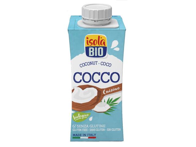 Crema Eco din nuca de cocos pentru gatit fara gluten 200ml Isola Bio