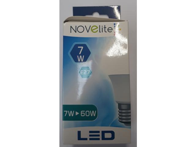 Bec LED A60 7W E27 3000K Novelite