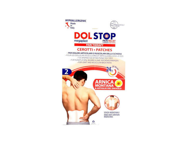 Plasturi pentru dureri articulare si musculare Dolstop, 2 buc