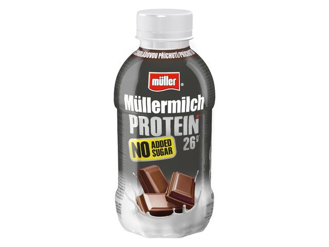 Mullermilch Protein Ciocolata fara zahar adaugat 400g Muller