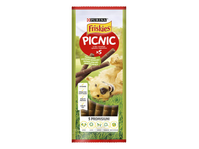 Friskies Picnic cu Vita, recompense pentru caini, 42 g