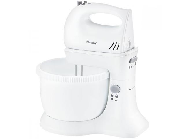 Mixer cu bol Bluesky BSM400-20, 400 W, 5 viteze, Capacitate 3.4 Litri, Alb