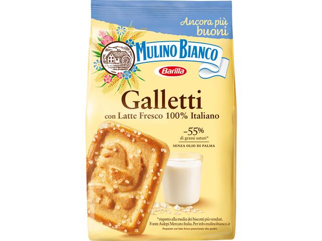 Biscuiti Galletti cu lapte Mulino Bianco, 350g