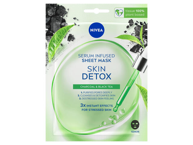 Masca servetel Nivea Urban Skin Detox, 1 Buc